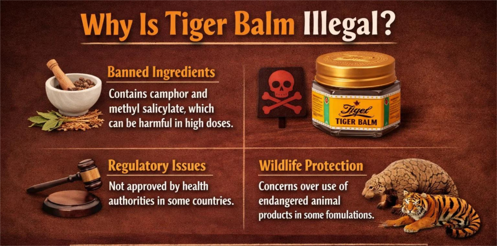 why is tiger balm illegal